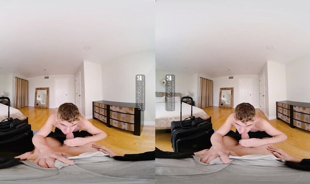 VRB Homosexual Sans A Protection hotel venture with crimson-scorching youngster fag Jack Waters VR Porno