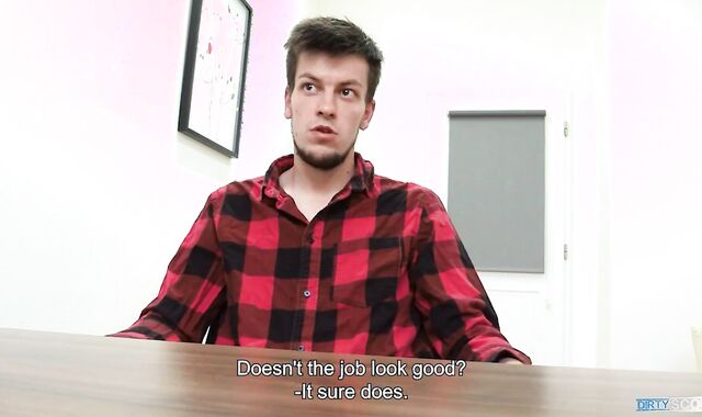 BigStr- After The Conversation, His Future Boss Wants To See How Uber-Ultra-Cute His Bod Is & How Immense Is His Jizz-Shotgun