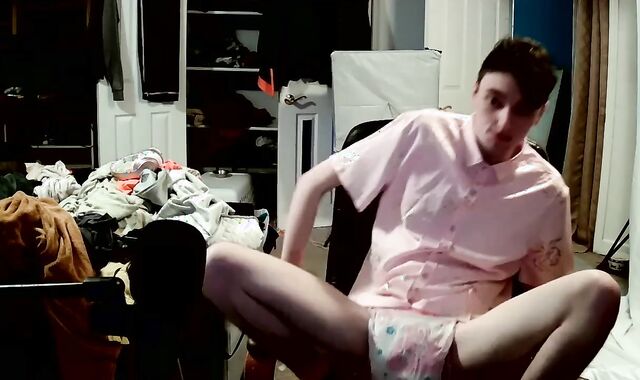 Twimk Caught in Sissy Nappy by Schoolteacher