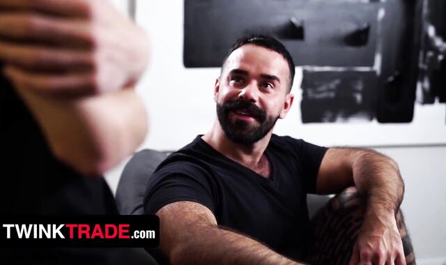 Step Dads Rocky Vallarta & Hairy Man Torres Have A Plan To Make Their Step Sons-In-Law Unwind Up - Twink Trade