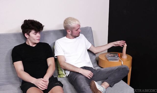 Extra Yam-Sized Peckers - Platinum-Blonde Christian Ace goes in for rigid-core tear up-jamboree