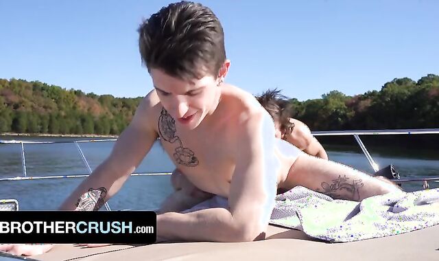 Otter Step Brutha Dalton Riley romps His Step Step-Step-Brother's superlatively admirable ally Caleb Morphy -