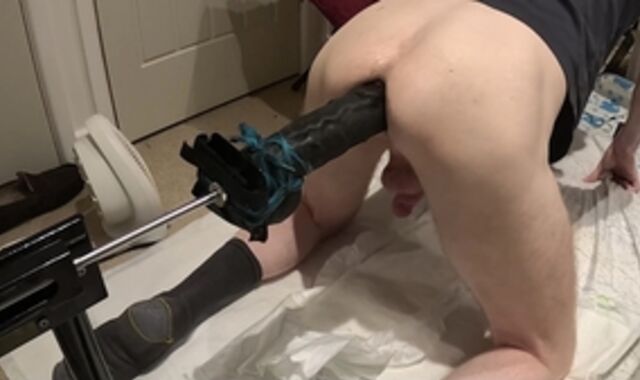 fattest fake-hard-on Stuffed Rock-Hard And Quick After wang Pumping - boink Machine