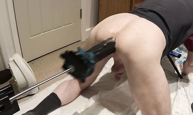 fattest fake-hard-on Stuffed Rock-Hard And Quick After wang Pumping - boink Machine