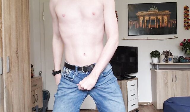 supreme unwrap In belt And Fishnet stocking, Then wank off On The sofa, Then ball fluid geyser Against A Pane Of Glass