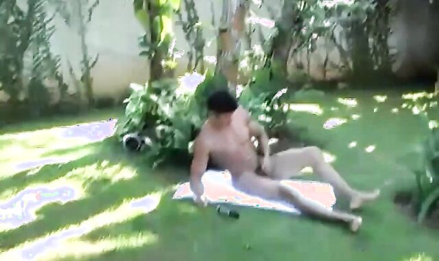 BangBangBoys: Brazilian Ricky draining uncut fellow trunk outdoors