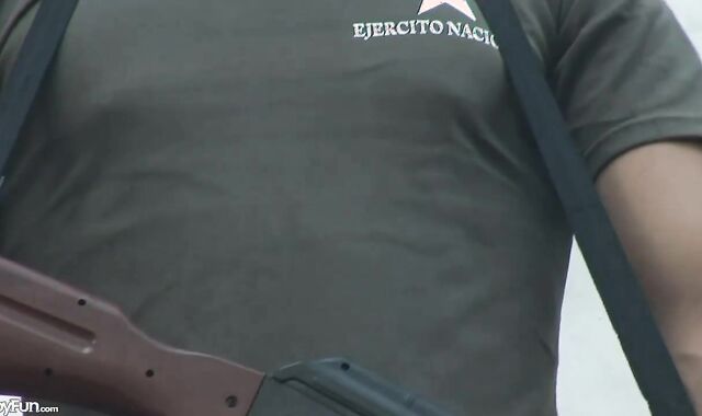 BoyFun - Exhibitionist Evan without a rubber currency-shot outdoors