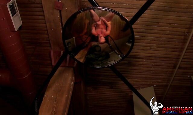 AmericanMuscleHunks: Inked Johnny V fun with toys