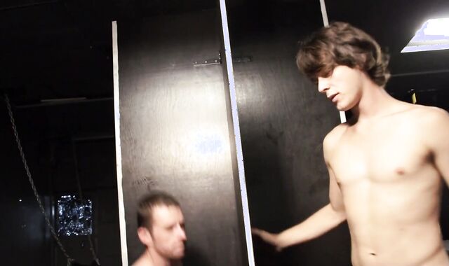 In The Bookstore 2 young obscene guys Meet And Have Erotic deep-throat-job And backdoor-copulation