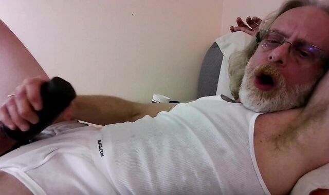 JerkinDad14 - Holiday Goon Bate Sesh elderly fag boy In underclothing Jacking Slimy Poz ten-Pounder Plus big climax