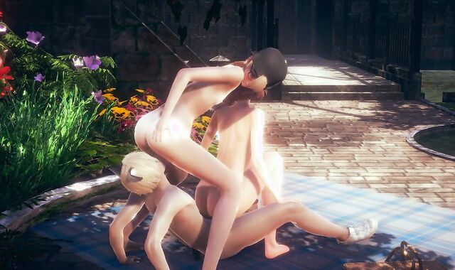 Yaoi Femboy - Natthan And two homies Hardsex At A Park