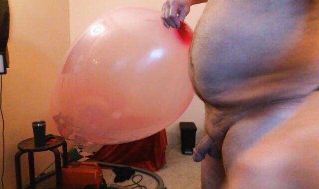 Balloonbanger 83) Rail Hook-Up Pop giant Blimp Balloon!