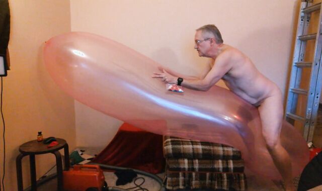 Balloonbanger 83) Rail Hook-Up Pop giant Blimp Balloon!