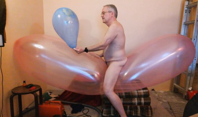 Balloonbanger 83) Rail Hook-Up Pop giant Blimp Balloon!