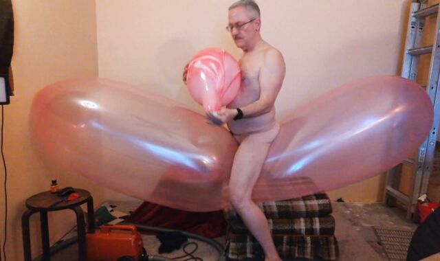 Balloonbanger 83) Rail Hook-Up Pop giant Blimp Balloon!