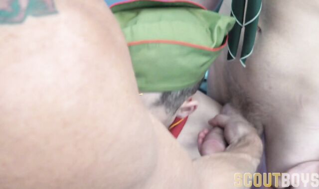 ScoutBoys - Scout Mark plus Scout Cole love glove-free-for-all butt licking