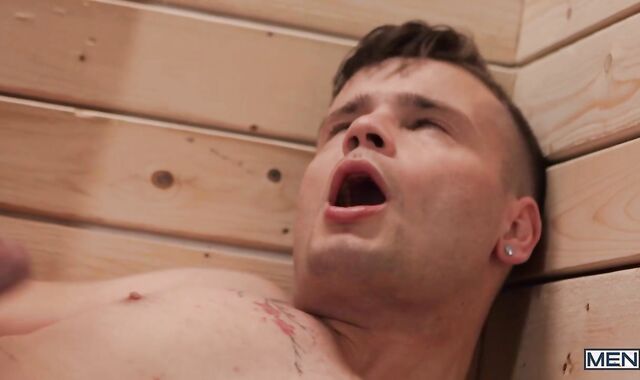 Nail My Shag-Fuck Hole: Muscle Ryan Bailey sucking knob indoors