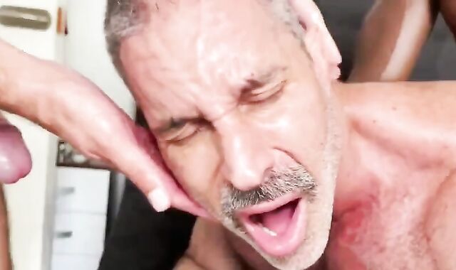 TopMonsterCock And AfroBlackXXX Tag Team Jack Teddy