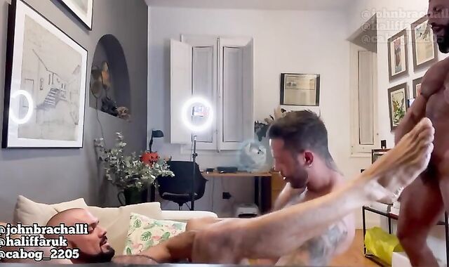 threesome ravage With Halif Faruk And Cabog - JOHN BRACHALLI