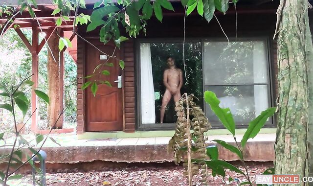 LatinLeche.com - Leo with Joel riding a manstick