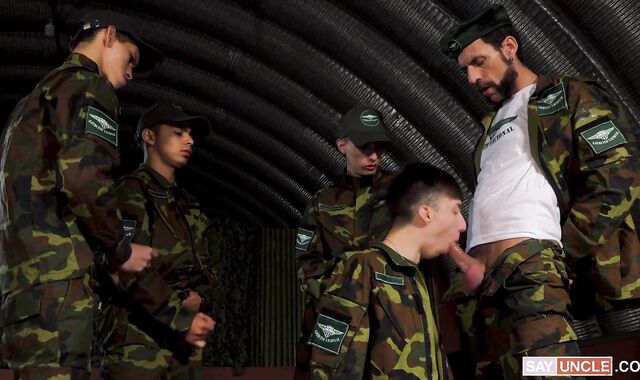 MilitaryDick: Raunchy plumbing together with Glenn Hut Sly Conan