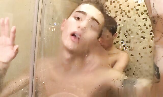 two teenagers In Action-330