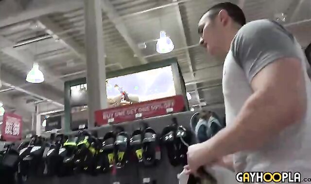 queer World MMA Cage Fighter Alex Weber Masturbates salami