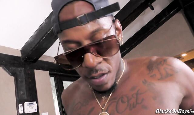 BlacksOnBoys - Timothy Drake & Skyler Hart drink