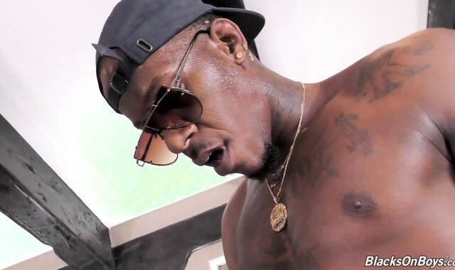 BlacksOnBoys - Timothy Drake & Skyler Hart drink