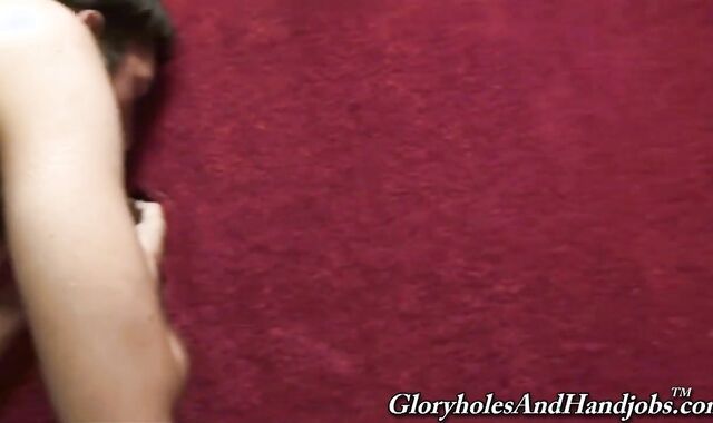GloryholeAndHandjobs - Obscene queen licks fat dark-hued pinkish cigar