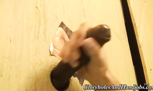 GloryholeAndHandjobs - Peter poking ginormous ballsack stranger