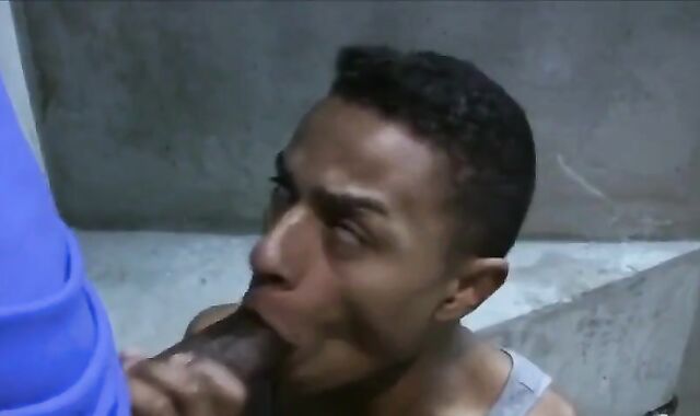 Ethnic Teenager receives Cornered By yam-sized dark-hued beef whistle