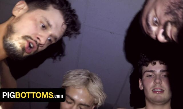 Real boy gets boinked By 4 fellows - Pig Bottoms