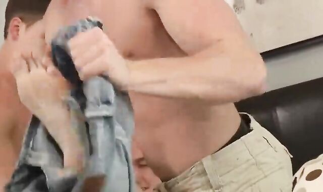 teen guy three-some With Muscle Grizzlies