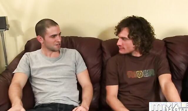 bushy Haired dude Is Spitroasted