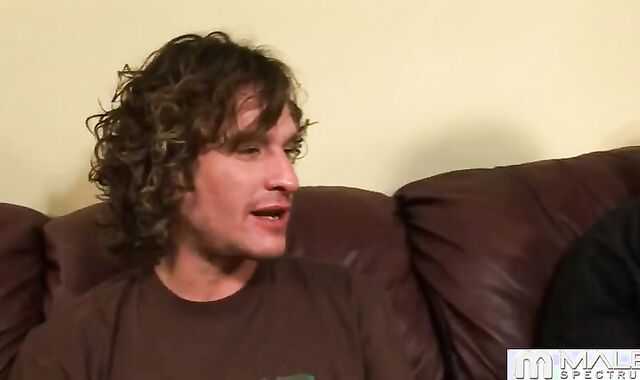 bushy Haired dude Is Spitroasted