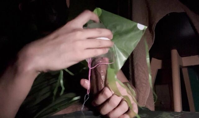 Thailand Soldier Getting Off With fake trouser snake.