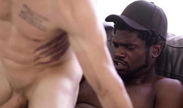 Jerk Mates - Tattooed Devin Trez and Damien White jizz-shot scene