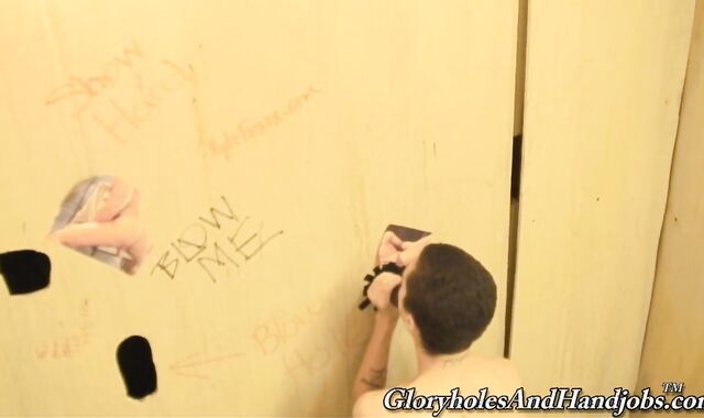 GloryholeAndHandjobs: Phillip nutted in the morning