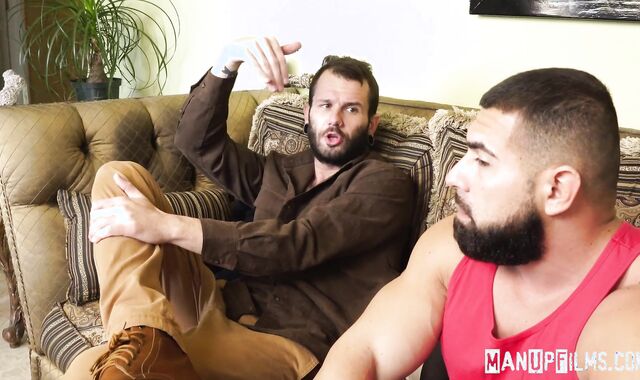 ManUpFilms - Muscle Johnny Hill & Johnny no love glove cum load