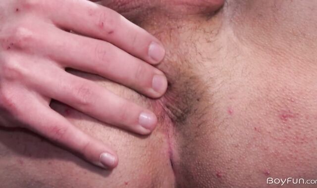 BoyFun - Tattooed Italo Car Newen teasing on the couch