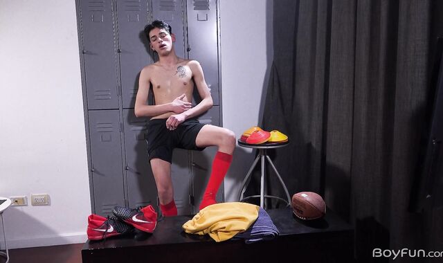 BoyFun - Latino in socks cum shot indoors HD
