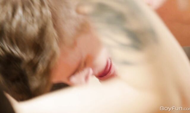 BoyFun: European Jerome James clad in jeans cumshot indoor