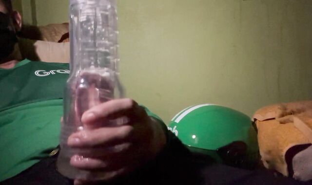 Delivery chap wank off After Work All Day.