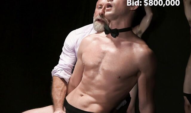 BoyForSale: Inked & muscled The Stud Fap clothed in suit tossing salad