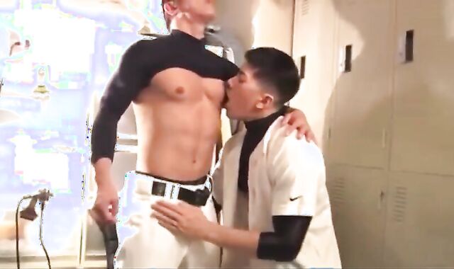 Baseball Player dril With His Teammate