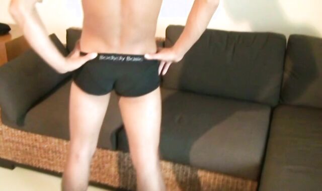 GayAsianNetwork: Solo nicely-shaped clothed in undergarments flashing