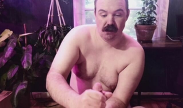 fancy Moustache Father gets Pumped Total Of trouser snake By Bearded Bubba Hairy Man Then Jerks And Gargles The jizm Out Of His cum-shotgun