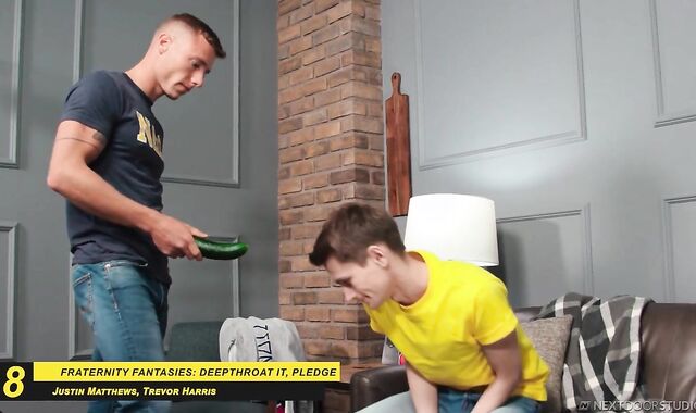 NextDoorStudios: Caucasian getting a facial cumshot cum-shot outdoors in HD