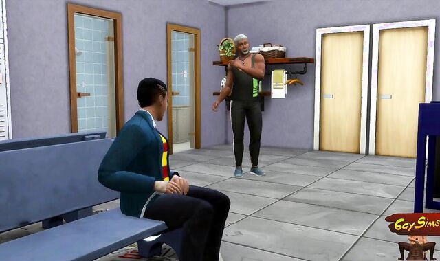 Pervert senior Fit coach Tricked And poked A jaw-dropping twink - WickedWhims